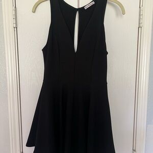 Elegant Black Sleeveless Romper